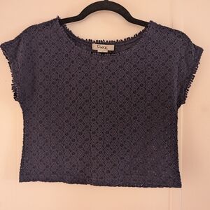 🎀 $5 Pinky Blue Vintage Crochet Top